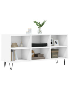 Mobile Porta TV Bianco 103,5x30x50 cm in Legno Multistrato 2