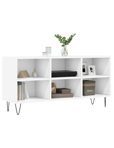 Mobile Porta TV Bianco 103,5x30x50 cm in Legno Multistrato