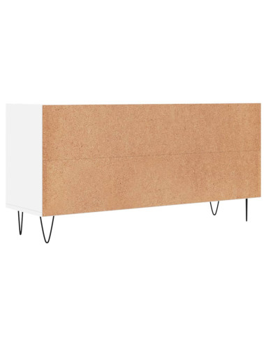 Mobile Porta TV Bianco 103,5x30x50 cm in Legno Multistrato