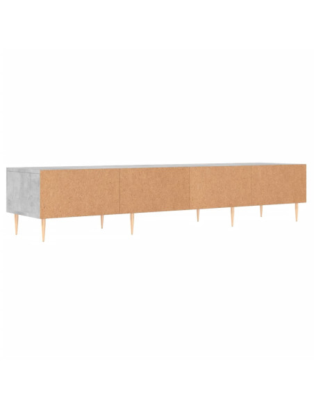 Mobile Porta TV Grigio Cemento 150x36x30 cm Legno Multistrato
