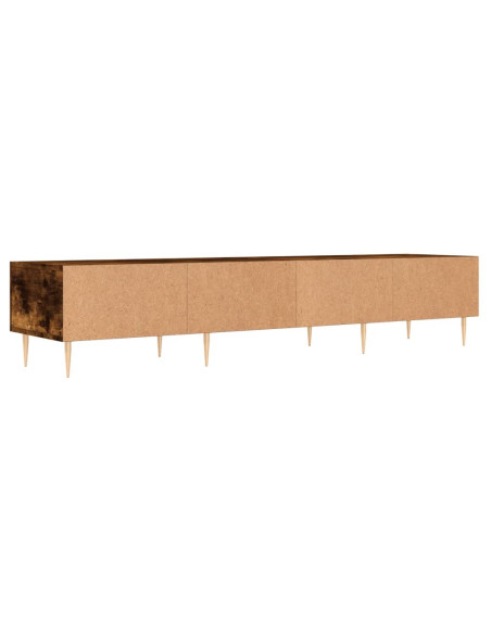 Mobile Porta TV Rovere Fumo 150x36x30 cm in Legno Multistrato