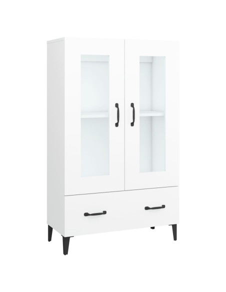 Credenza Bianca 70x31x115 cm in Legno Ingegnerizzato