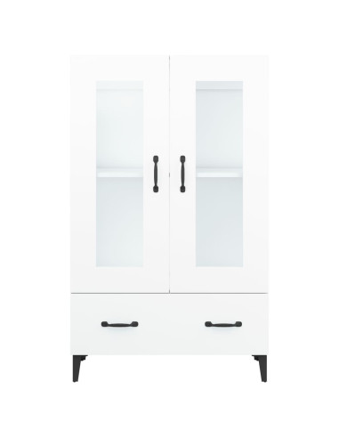 Credenza Bianca 70x31x115 cm in Legno Ingegnerizzato