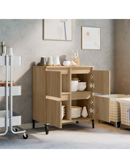 Credenza Rovere Sonoma 60x35x70 cm in Legno Multistrato