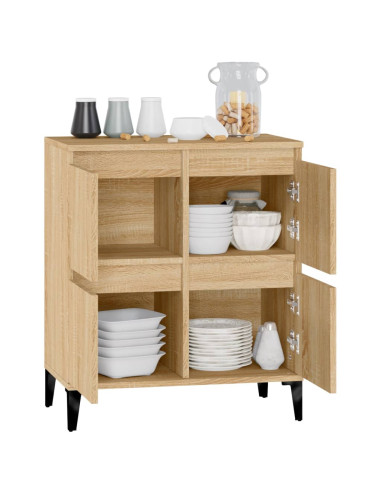 Credenza Rovere Sonoma 60x35x70 cm in Legno Multistrato