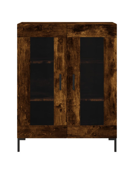 Credenza Rovere Fumo  69,5x34x180 cm in Legno Multistrato
