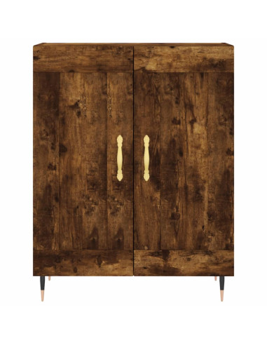 Credenza Rovere Fumo  69,5x34x180 cm in Legno Multistrato
