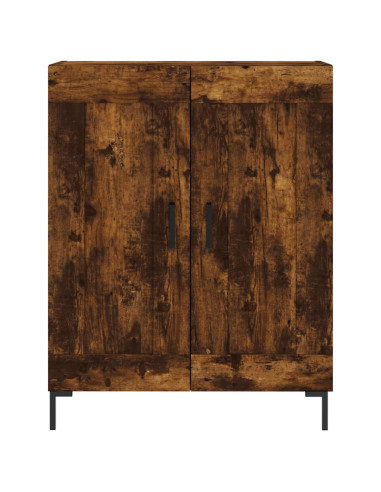 Credenza Rovere Fumo  69,5x34x180 cm in Legno Multistrato