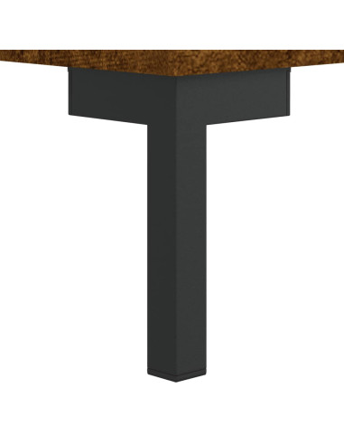 Credenza Rovere Fumo  69,5x34x180 cm in Legno Multistrato