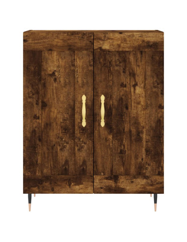 Credenza Rovere Fumo  69,5x34x180 cm in Legno Multistrato
