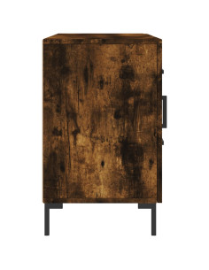 Credenza Rovere Fumo 100x36x60 cm in Legno Multistrato