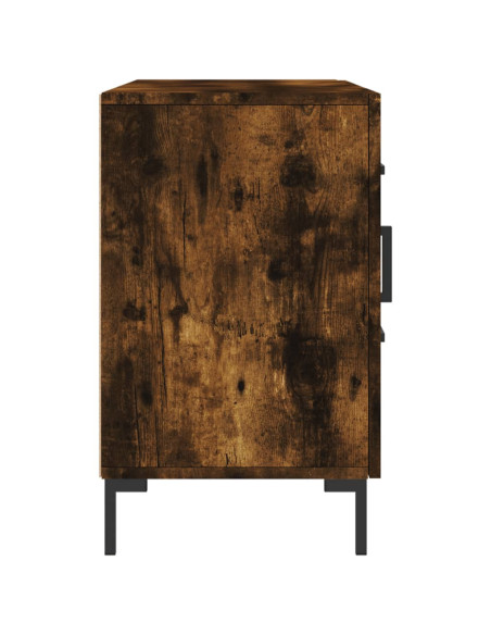 Credenza Rovere Fumo 100x36x60 cm in Legno Multistrato