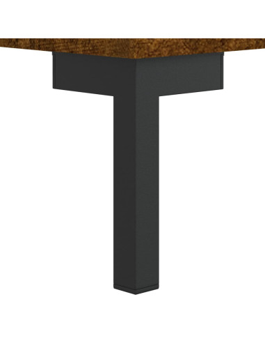 Credenza Rovere Fumo 100x36x60 cm in Legno Multistrato