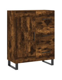 Credenza Rovere Fumo  69,5x34x180 cm in Legno Multistrato