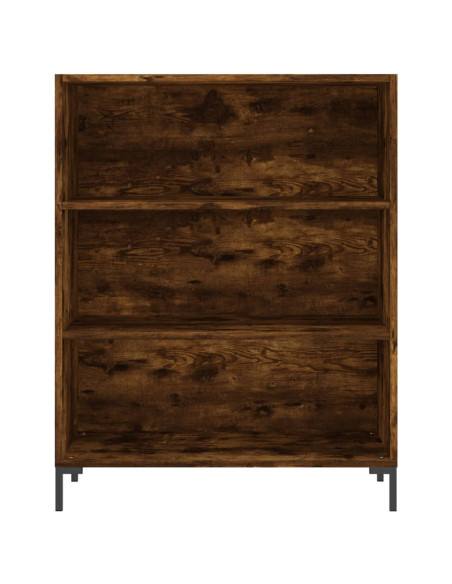 Credenza Rovere Fumo  69,5x34x180 cm in Legno Multistrato