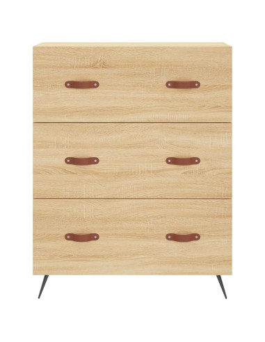 Credenza Rovere Sonoma 69,5x34x180 cm in Legno Multistrato