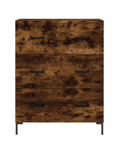 Credenza Rovere Fumo  69,5x34x180 cm in Legno Multistrato