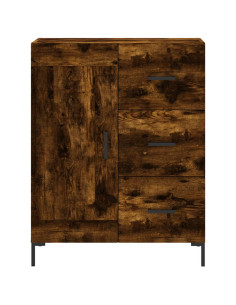 Credenza Rovere Fumo  69,5x34x180 cm in Legno Multistrato 2