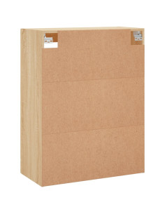 Armadietti a Parete 2 pz Rovere Sonoma in Legno Multistrato 2