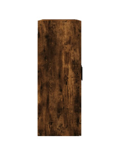 Armadietti a Parete 2 pz Rovere Fumo in Legno Multistrato