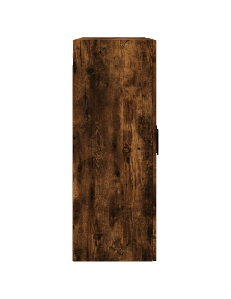 Armadietti a Parete 2 pz Rovere Fumo in Legno Multistrato