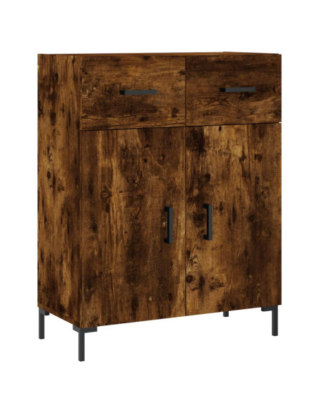 Credenza Rovere Fumo  69,5x34x180 cm in Legno Multistrato