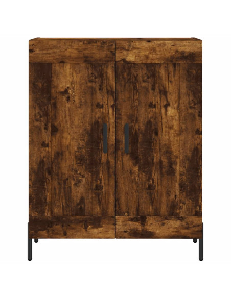 Credenza Rovere Fumo  69,5x34x180 cm in Legno Multistrato