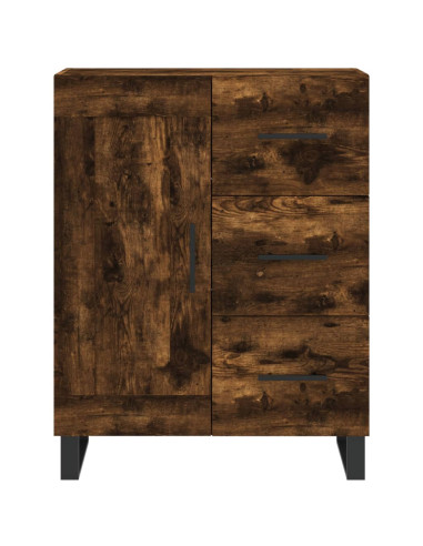 Credenza Rovere Fumo  69,5x34x180 cm in Legno Multistrato