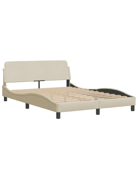 Giroletto senza Materasso Crema 140x190 cm in Tessuto
