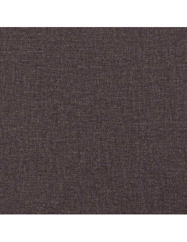 Giroletto senza Materasso Marrone Scuro 200x200 cm in Tessuto
