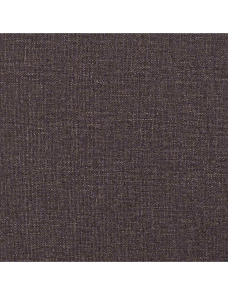 Giroletto senza Materasso Marrone Scuro 200x200 cm in Tessuto