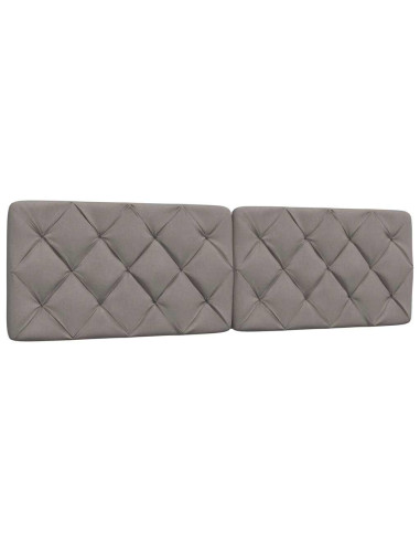 Giroletto con LED senza Materasso Tortora 200x200 cm in Tessuto