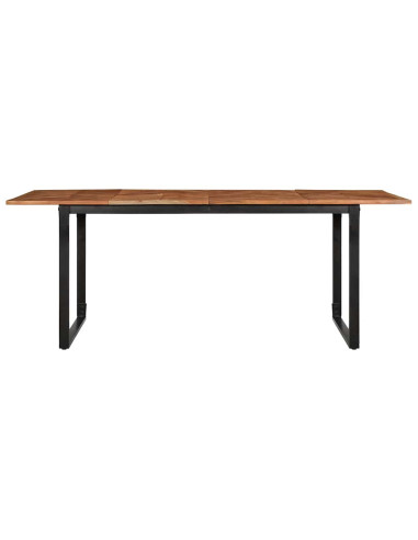 Tavolo da Pranzo 200x100x75 cm in Legno Massello di Acacia