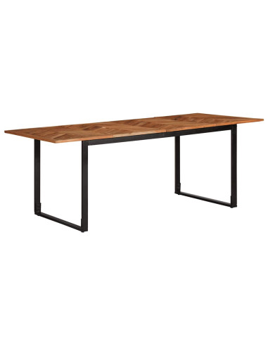 Tavolo da Pranzo 200x100x75 cm in Legno Massello di Acacia