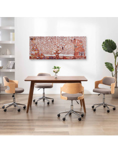 Set Stampa su Tela da Muro Albero Gialla 150x60 cm