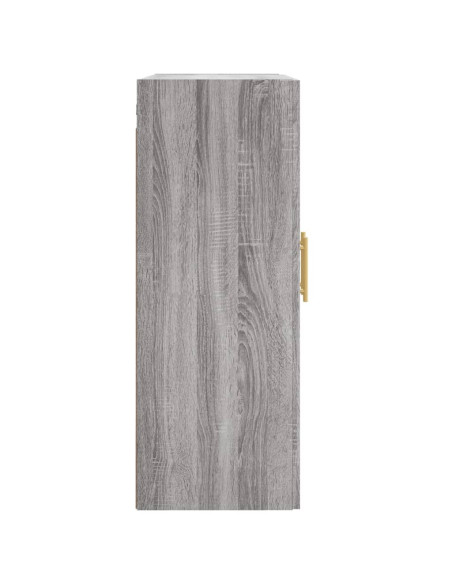 Armadietti a Parete 2 pz Grigio Sonoma in Legno Multistrato