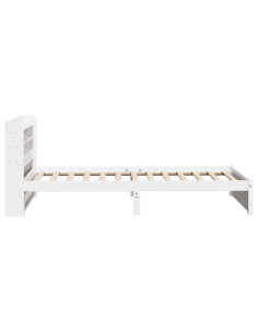 Giroletto con Testiera senza Materasso Bianco 90x190 cm