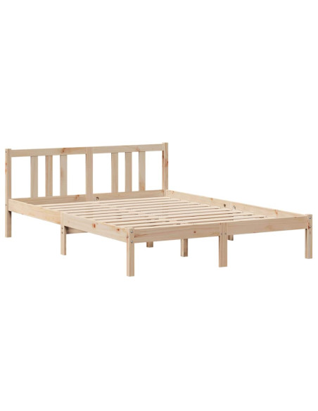 Giroletto con Testiera 120x200 cm in Legno Massello di Pino