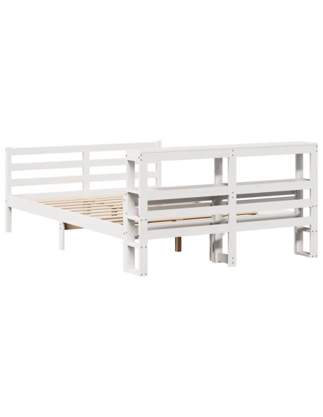 Giroletto con Testiera 160x200 cm in Legno Massello di Pino