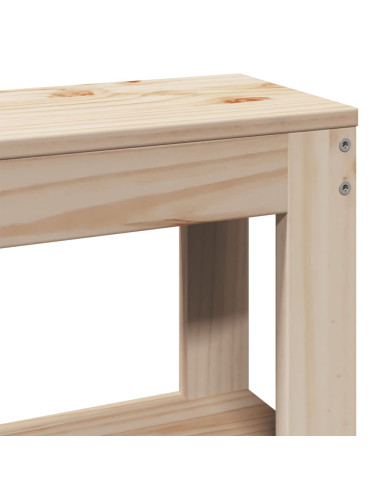 Giroletto con Testiera 200x200 cm in Legno Massello di Pino