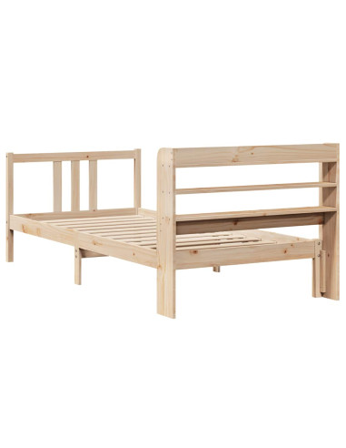 Giroletto con Testiera 90x190 cm in Legno Massello di Pino