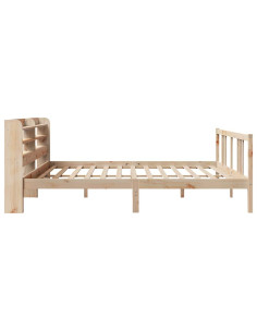 Giroletto con Testiera 200x200 cm in Legno Massello di Pino