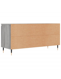 Mobile Porta TV Grigio Sonoma 104x35x50 cm in Legno Multistrato 2