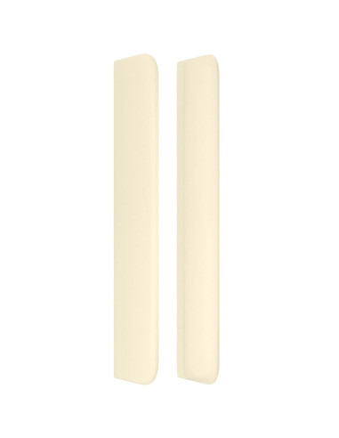 Testiera ad Orecchio Crema 183x16x118/128 cm in Similpelle