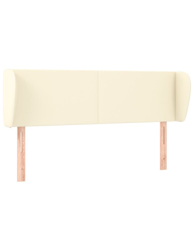 Testiera ad Orecchio Crema 147x23x78/88 cm in Similpelle