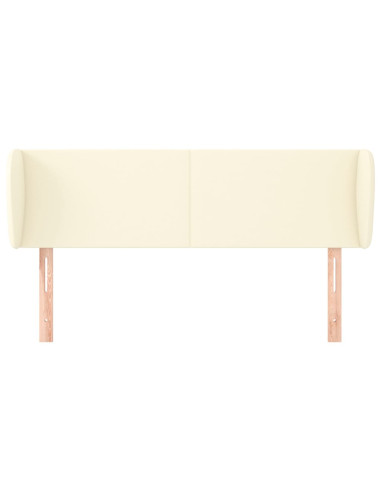 Testiera ad Orecchio Crema 147x23x78/88 cm in Similpelle