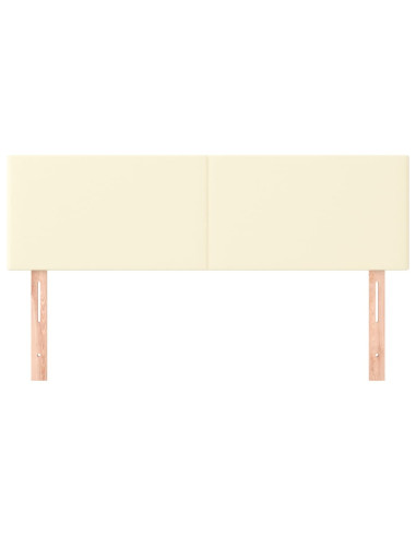 Testiere 2 pz Crema 72x5x78/88 cm in Similpelle