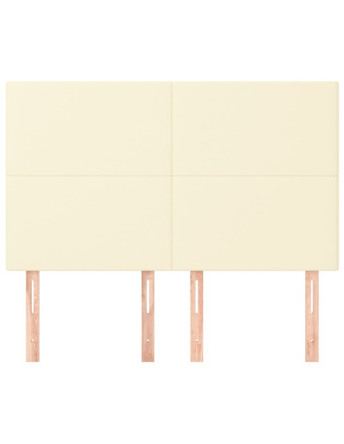 Testiere 4 pz Crema 72x5x78/88 cm in Similpelle