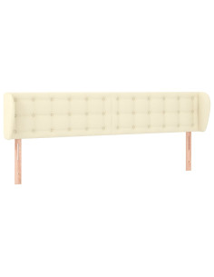 Testiera ad Orecchio Crema 163x23x78/88 cm in Similpelle 2