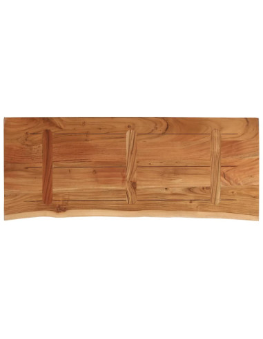 Piano Bagno 140x60x3,8 cm Rettangolare Legno Massello di Acacia